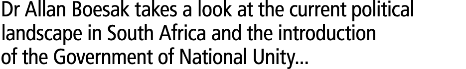 Dr Allan Boesak takes a look at the current political landscape in South Africa and the introduction of the Governmen...