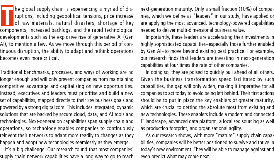 The global supply chain is experiencing a myriad of disruptions, including geopolitical tensions, price increase of r...