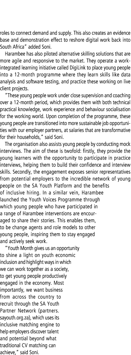 roles to connect demand and supply. This also creates an evidence base and demonstration effect to reshore digital wo...