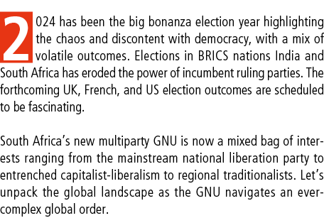 2024 has been the big bonanza election year highlighting the chaos and discontent with democracy, with a mix of volat...
