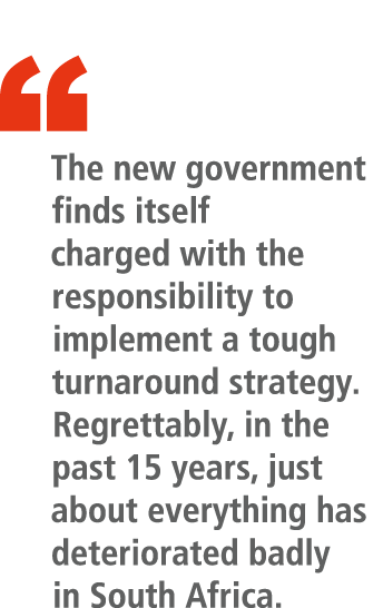 “ The new government finds itself charged with the responsibility to implement a tough turnaround strategy. Regrettab...