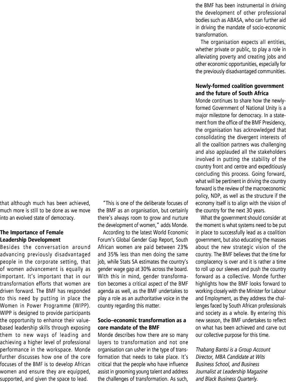 that although much has been achieved, much more is still to be done as we move into an evolved state of democracy. Th...