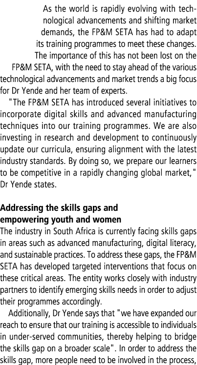 As the world is rapidly evolving with technological advancements and shifting market demands, the FP&M SETA has had t...