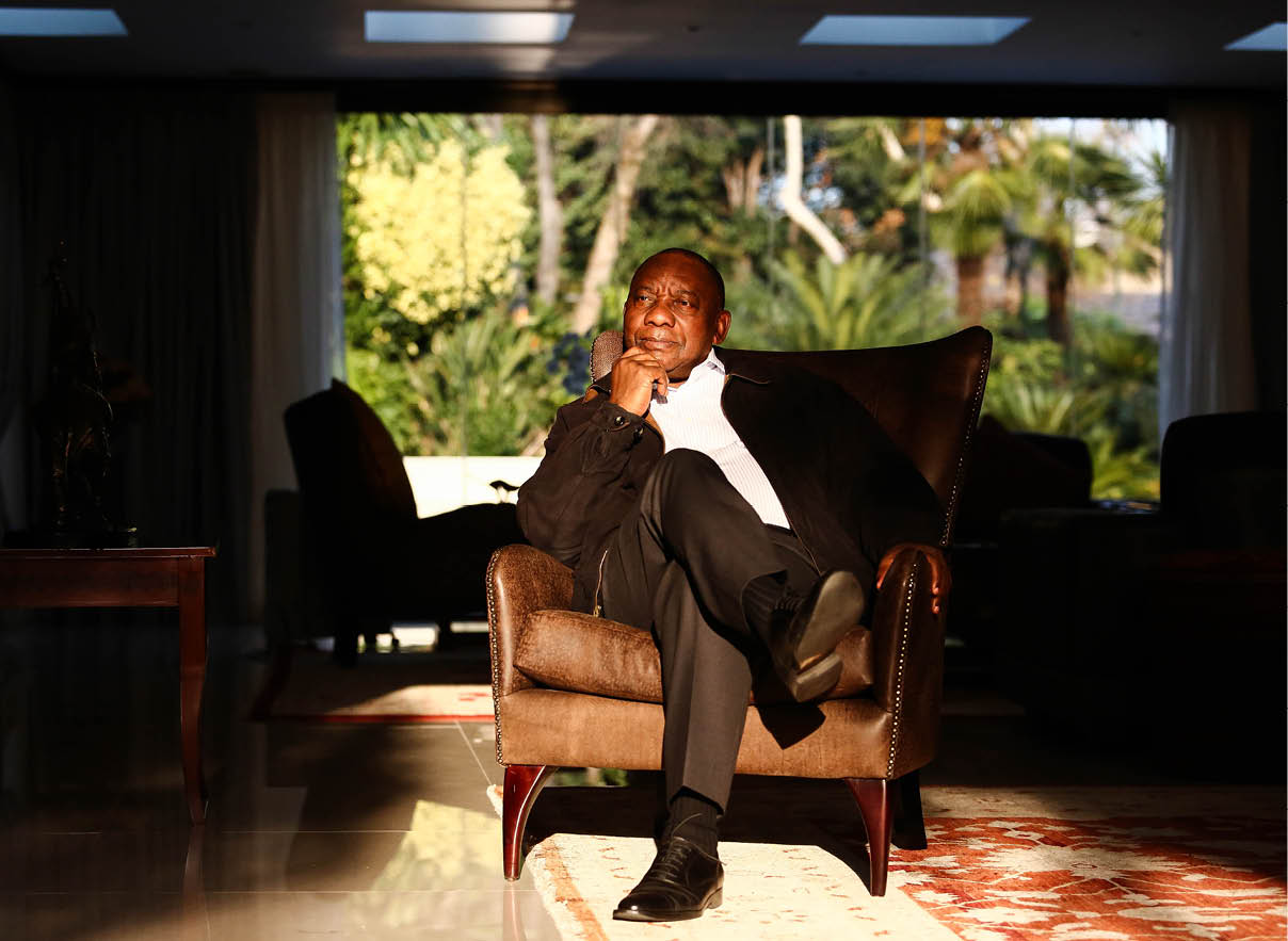 JOHANNESBURG, SOUTH AFRICA JUNE 23: (SOUTH AFRICA OUT): South African Deputy President Cyril Ramaphosa poses for a portrait during an interview in Hyde Park on June 23, 2017 in Johannesburg, South Africa. Ramaphosa said the country needs sensitive and competent leaders to deliver to the needs of the people of South Africa. (Photo by Moeletsi Mabe/Sunday Times/Gallo Images/Getty Images)