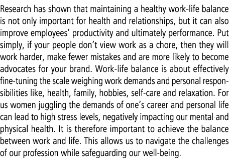Research has shown that maintaining a healthy work life balance is not only important for health and relationships, b...