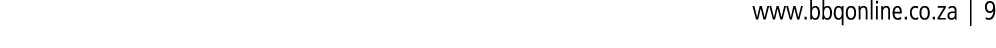 www.bbqonline.co.za | 9
