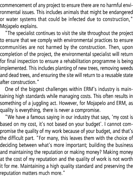commencement of any project to ensure there are no harmful environmental issues. This includes animals that might be ...