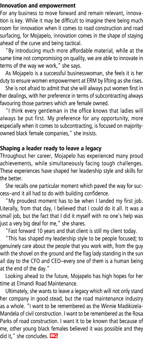 Innovation and empowerment For any business to move forward and remain relevant, innovation is key. While it may be d...