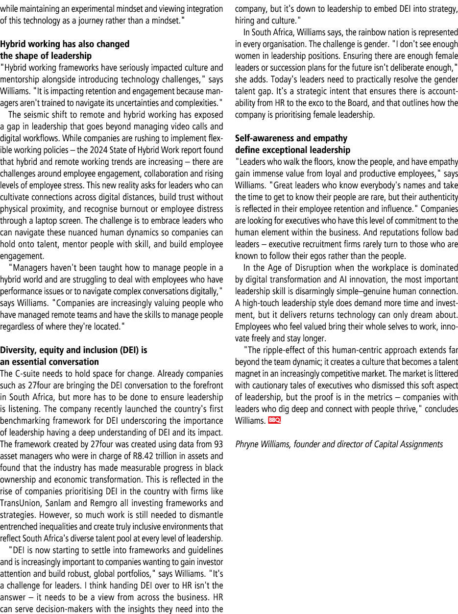 while maintaining an experimental mindset and viewing integration of this technology as a journey rather than a minds...