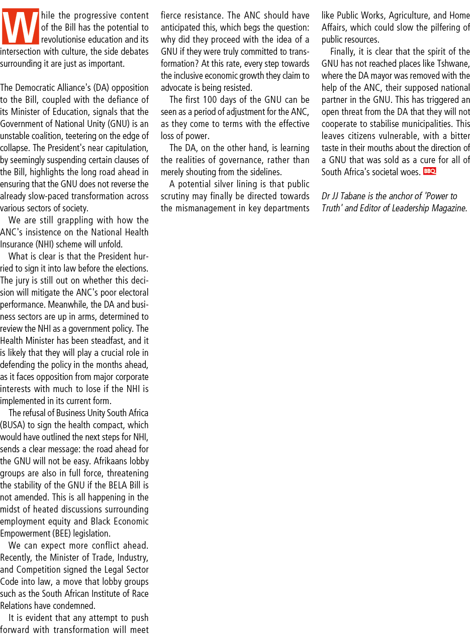 While the progressive content of the Bill has the potential to revolutionise education and its intersection with cult...