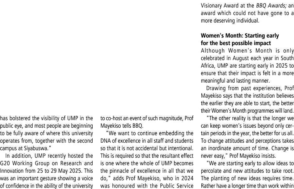 has bolstered the visibility of UMP in the public eye, and most people are beginning to be fully aware of where this ...