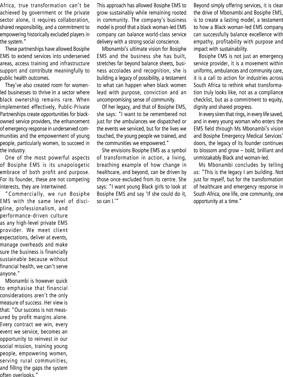 Africa, true transformation can’t be achieved by government or the private sector alone, it requires collaboration, s...