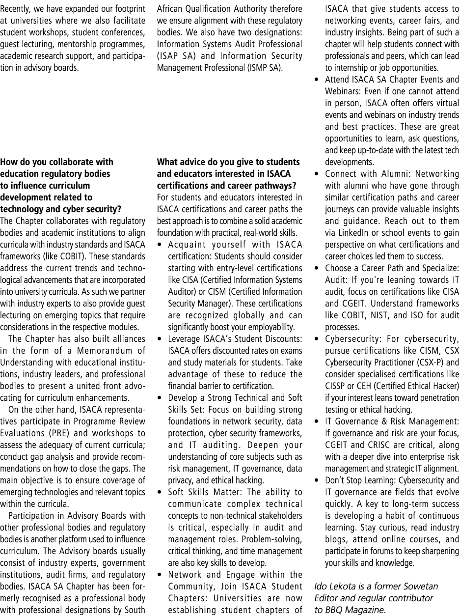 Recently, we have expanded our footprint at universities where we also facilitate student workshops, student conferen...