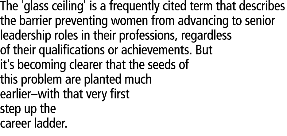 The 'glass ceiling' is a frequently cited term that describes the barrier preventing women from advancing to senior l...