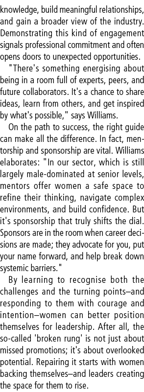 knowledge, build meaningful relationships, and gain a broader view of the industry. Demonstrating this kind of engage...