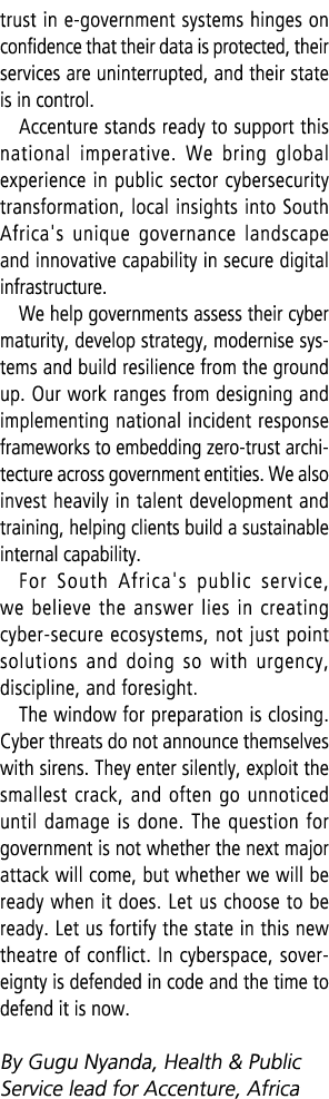 trust in e government systems hinges on confidence that their data is protected, their services are uninterrupted, an...