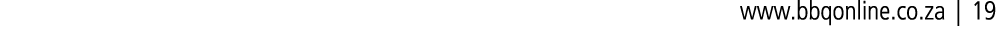 www.bbqonline.co.za | 19
