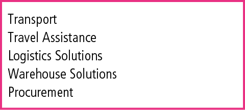 Transport Travel Assistance Logistics Solutions Warehouse Solutions Procurement