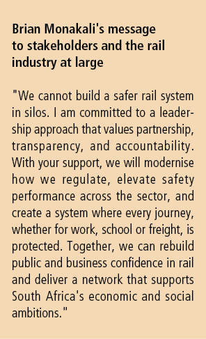 Brian Monakali's message to stakeholders and the rail industry at large \“We cannot build a safer rail system in silo...
