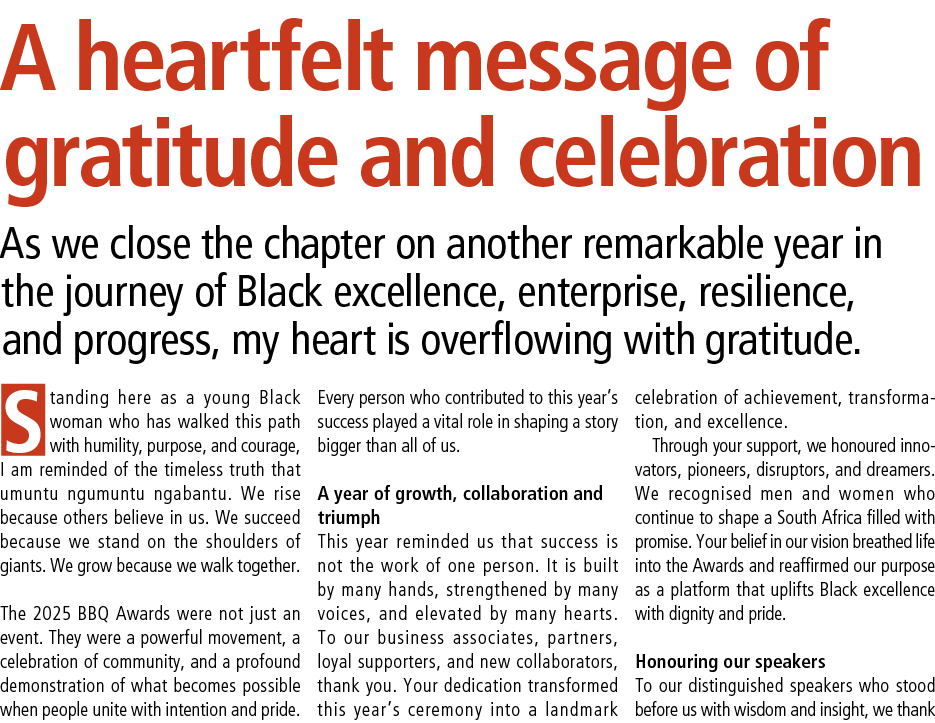 A heartfelt message of gratitude and celebration As we close the chapter on another remarkable year in the journey of...