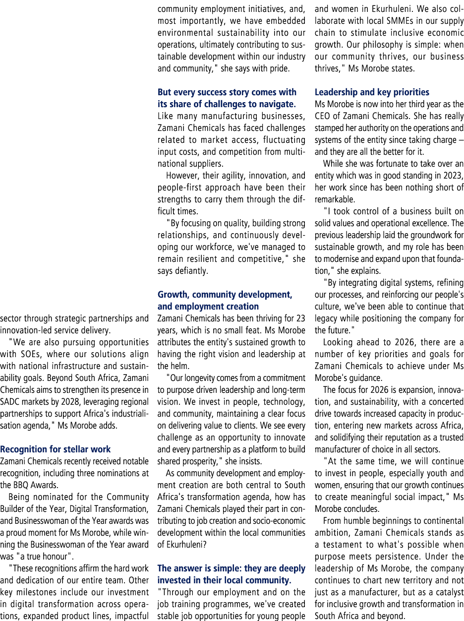 sector through strategic partnerships and innovation led service delivery. \“We are also pursuing opportunities with ...