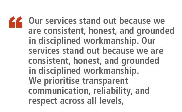 ￼,Our services stand out because we are consistent, honest, and grounded in disciplined workmanship. Our services sta...