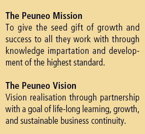 The Peuneo Mission To give the seed gift of growth and success to all they work with through knowledge impartation an...