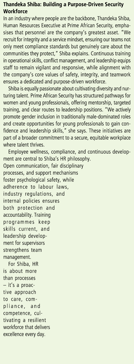 Thandeka Shiba: Building a Purpose Driven Security Workforce In an industry where people are the backbone, Thandeka S...