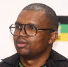 March 18, 2026.ANC Youth League President Collen Malatji during the media briefing on the People's march in defence of South Africa's Sovereinity at ANC Head office Luthuli House in Johannesburg. Picture: Freddy Mavunda &copy; Business Day