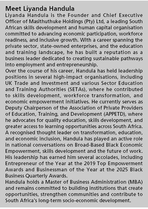 Meet Liyanda Handula Liyanda Handula is the Founder and Chief Executive Officer of Masithuthuke Holdings (Pty) Ltd, a...
