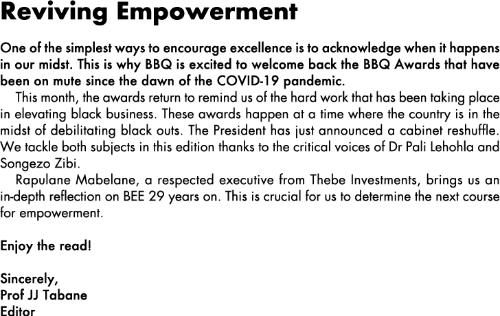 Reviving Empowerment One of the simplest ways to encourage excellence is to acknowledge when it happens in our midst....