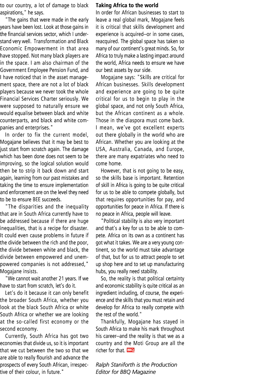 to our country, a lot of damage to black aspirations,\“ he says. \"The gains that were made in the early years have b...