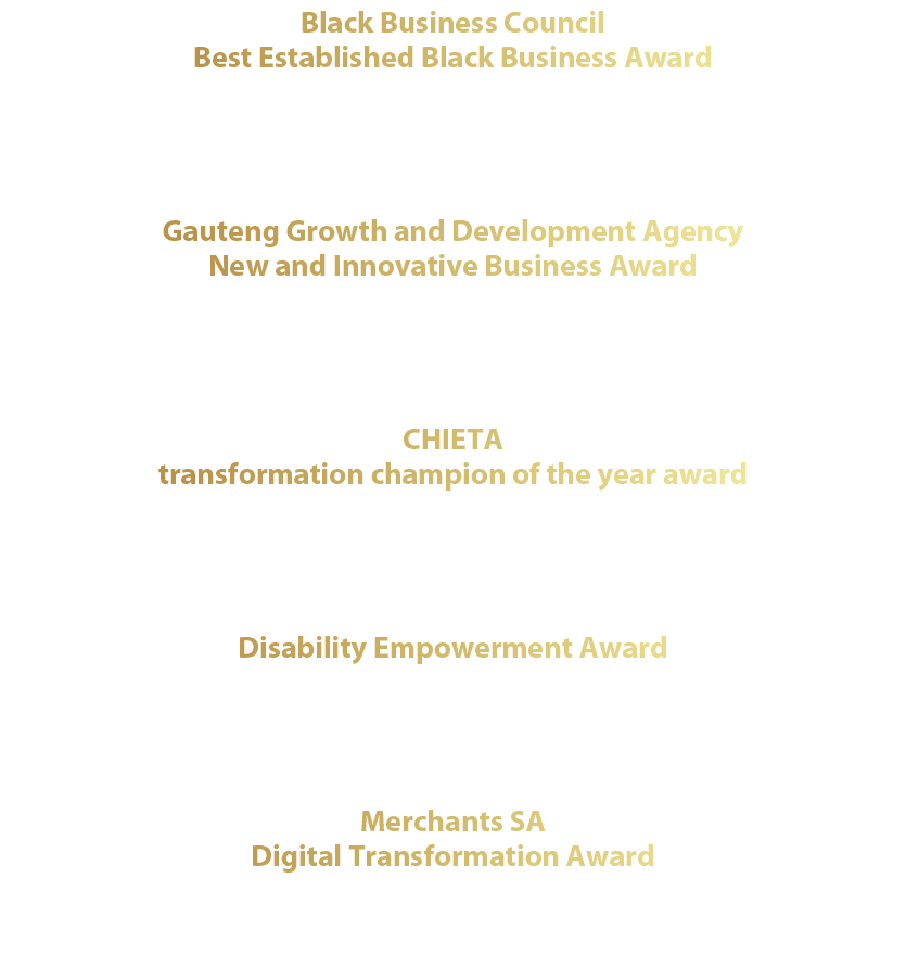 Black Business Council Best Established Black Business Award ITHUBA Holdings Maksure Risk Solution Spring Light Gas G...