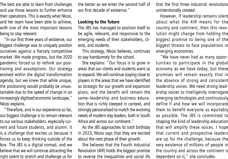 The best are able to learn from challenges and use those lessons to further enhance their operations. This is exactly...