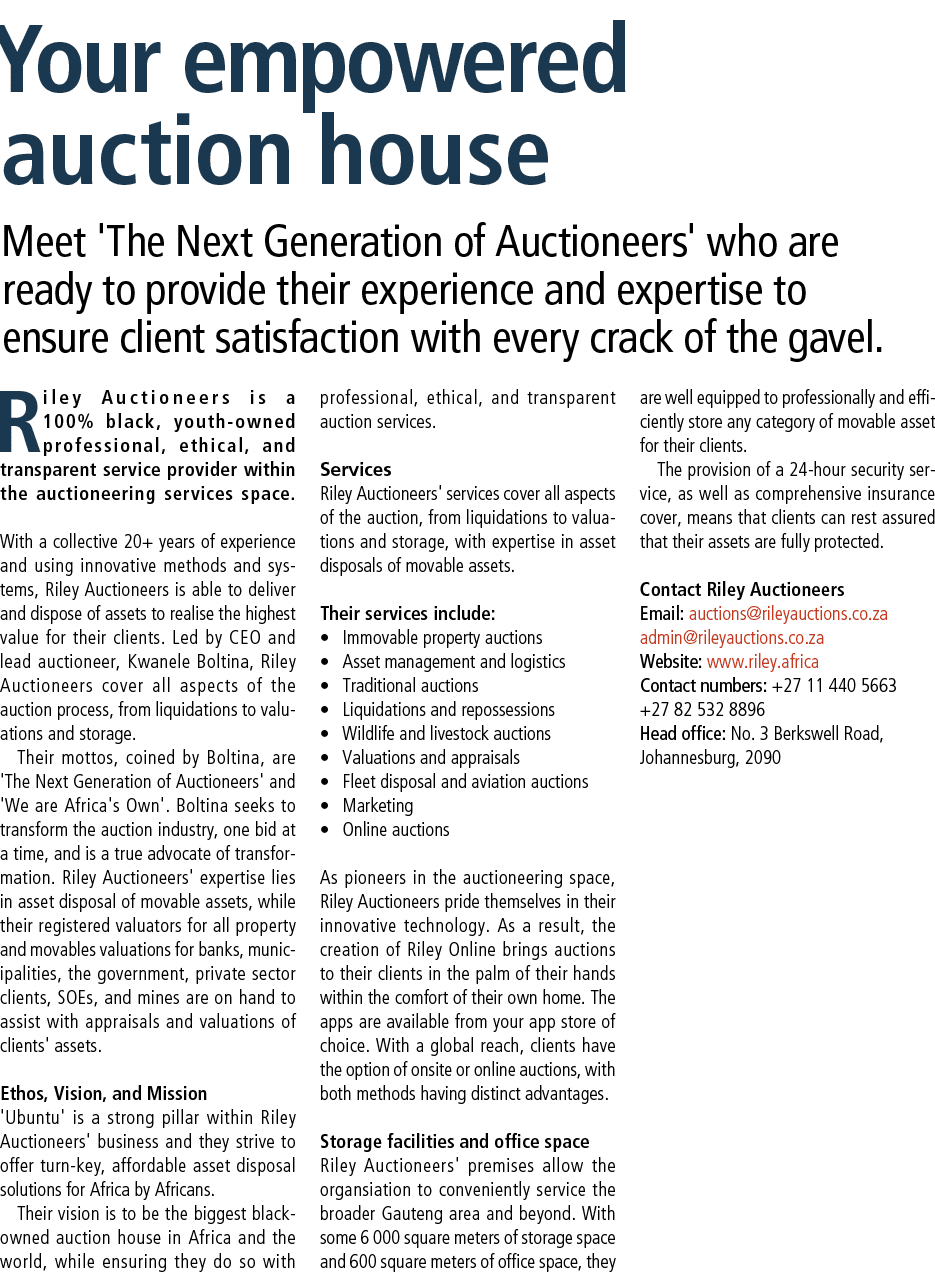 Your empowered auction house Meet 'The Next Generation of Auctioneers' who are ready to provide their experience and ...
