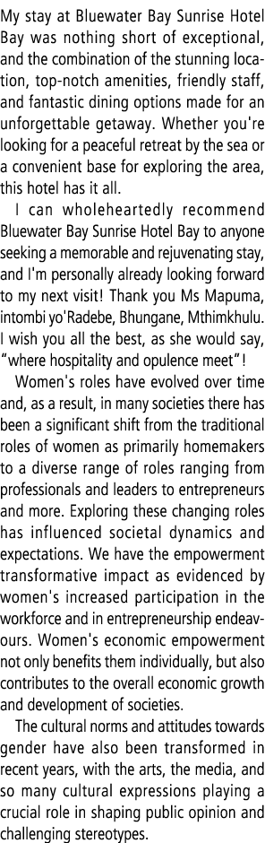 My stay at Bluewater Bay Sunrise Hotel Bay was nothing short of exceptional, and the combination of the stunning loca...