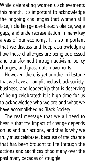 While celebrating women's achievements this month, it's important to acknowledge the ongoing challenges that women st...