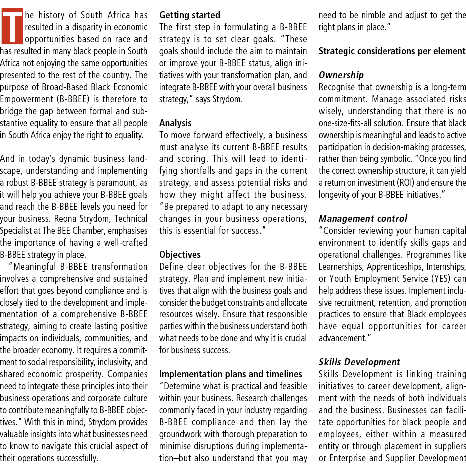 The history of South Africa has resulted in a disparity in economic opportunities based on race and has resulted in m...