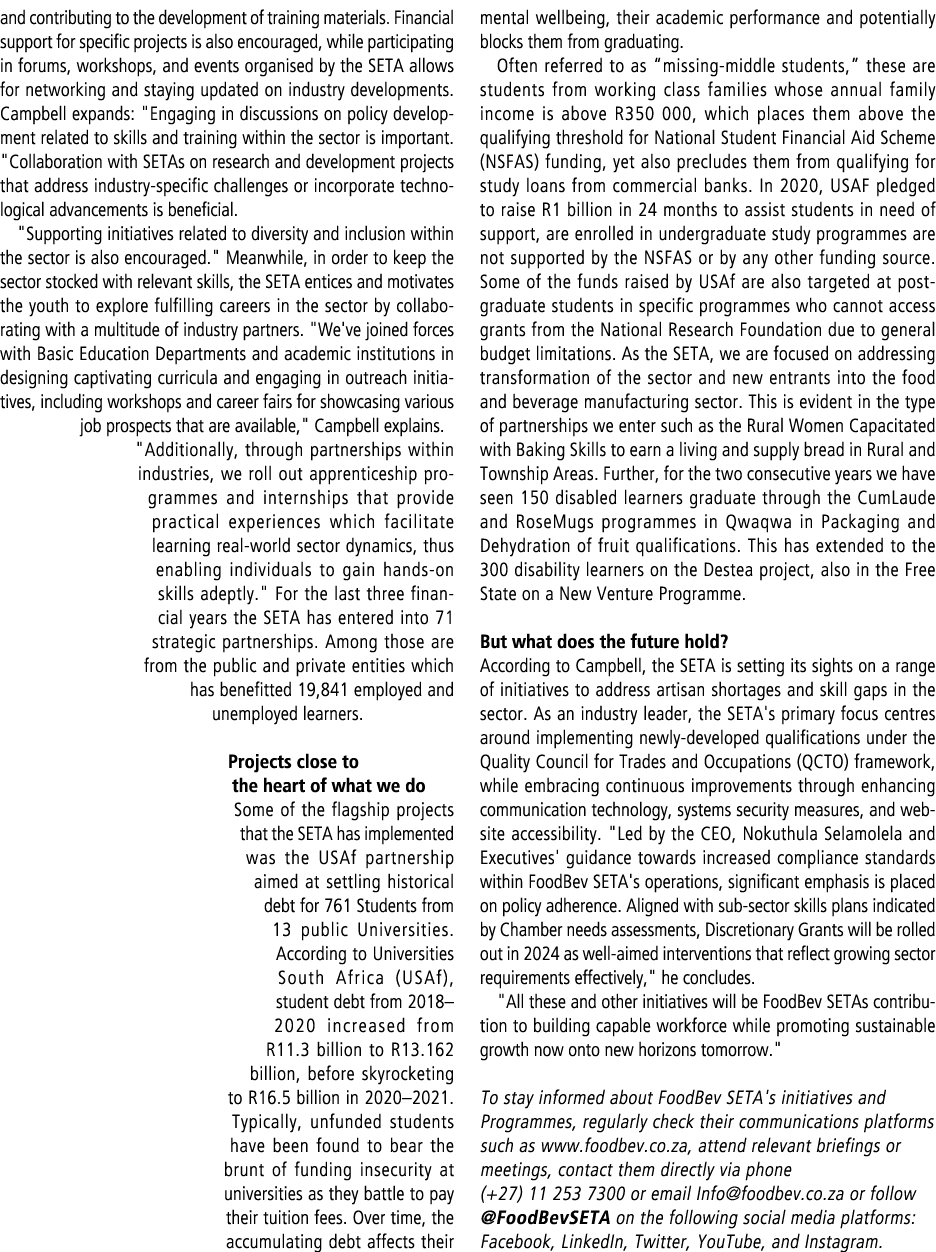 and contributing to the development of training materials. Financial support for specific projects is also encouraged...