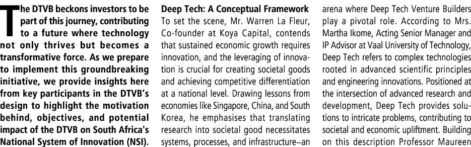 The DTVB beckons investors to be part of this journey, contributing to a future where technology not only thrives but...