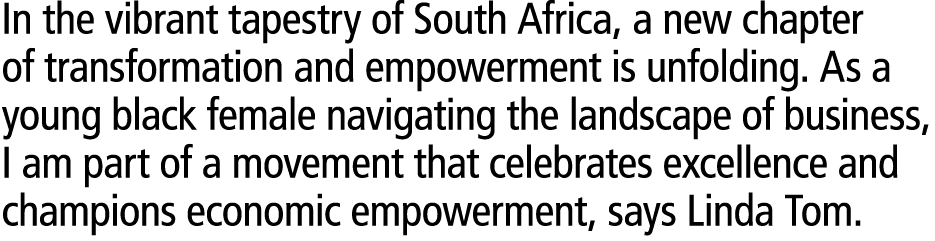 In the vibrant tapestry of South Africa, a new chapter of transformation and empowerment is unfolding. As a young bla...