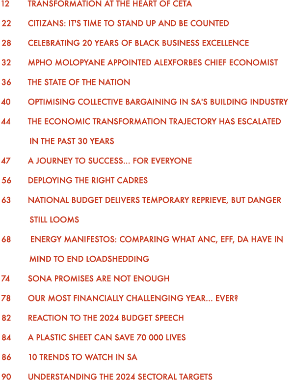 12 Transformation at the heart of CETA 22 Citizans: It's time to stand up and be counted 28 Celebrating 20 Years of B...