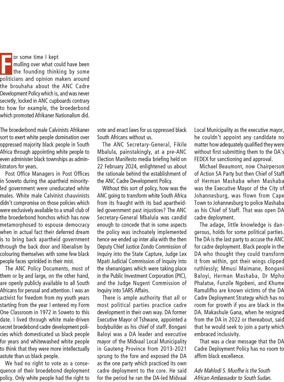For some time I kept mulling over what could have been the founding thinking by some politicians and opinion makers a...