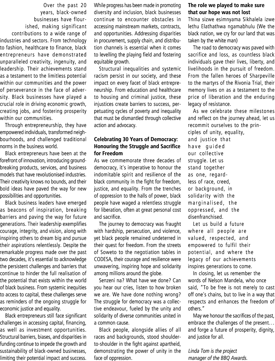Over the past 20 years, black-owned businesses have flourished, making significant contributions to a wide range of i...