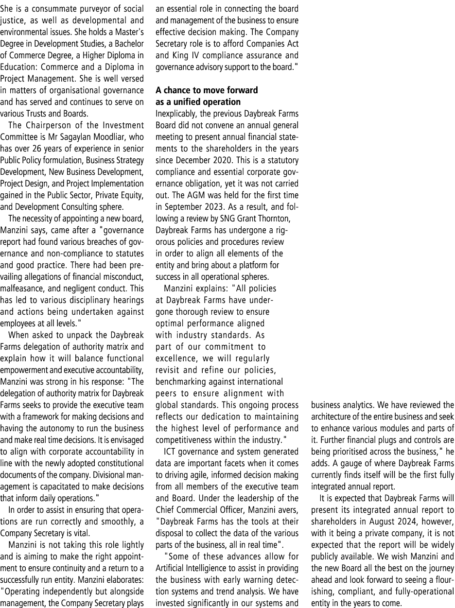 She is a consummate purveyor of social justice, as well as developmental and environmental issues. She holds a Master...