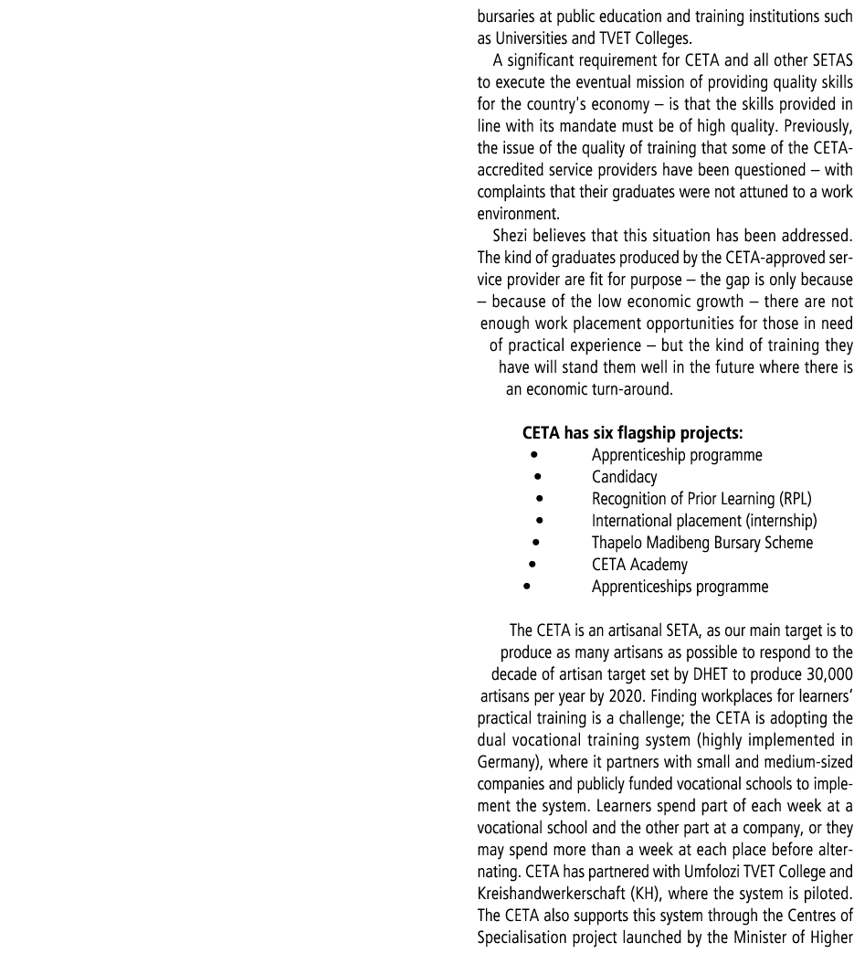 bursaries at public education and training institutions such as Universities and TVET Colleges. A significant require...