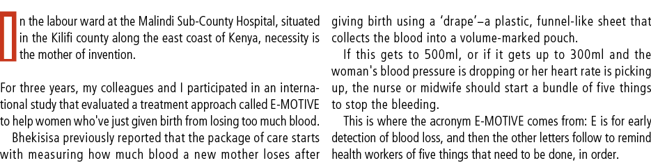 In the labour ward at the Malindi Sub-County Hospital, situated in the Kilifi county along the east coast of Kenya, n...