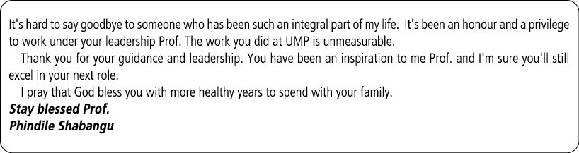 It's hard to say goodbye to someone who has been such an integral part of my life. It's been an honour and a privileg...