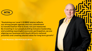 MTN sustains Level 1 B‑BBEE status, driven by priority to create shared value